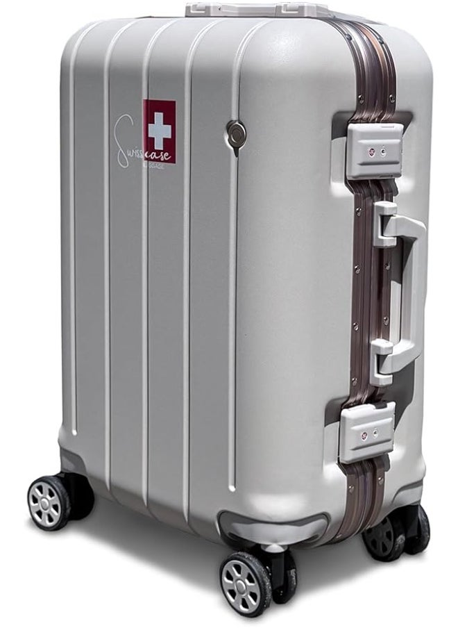V801 Carry On Suitcase, 20-Inch, Aluminium Frame, Double Spinner Wheels, Disert