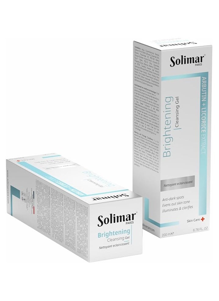 Solimar Paris Brightening Cleansing Gel – Radiance Boosting Face Wash, 200ml