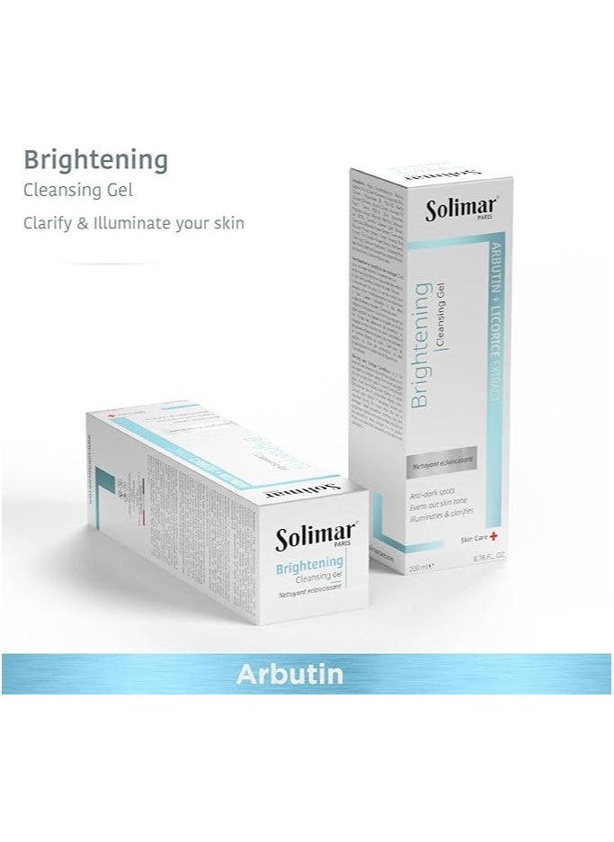 Solimar Paris Brightening Cleansing Gel – Radiance Boosting Face Wash, 200ml