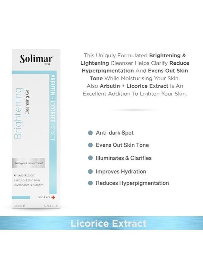 Solimar Paris Brightening Cleansing Gel – Radiance Boosting Face Wash, 200ml