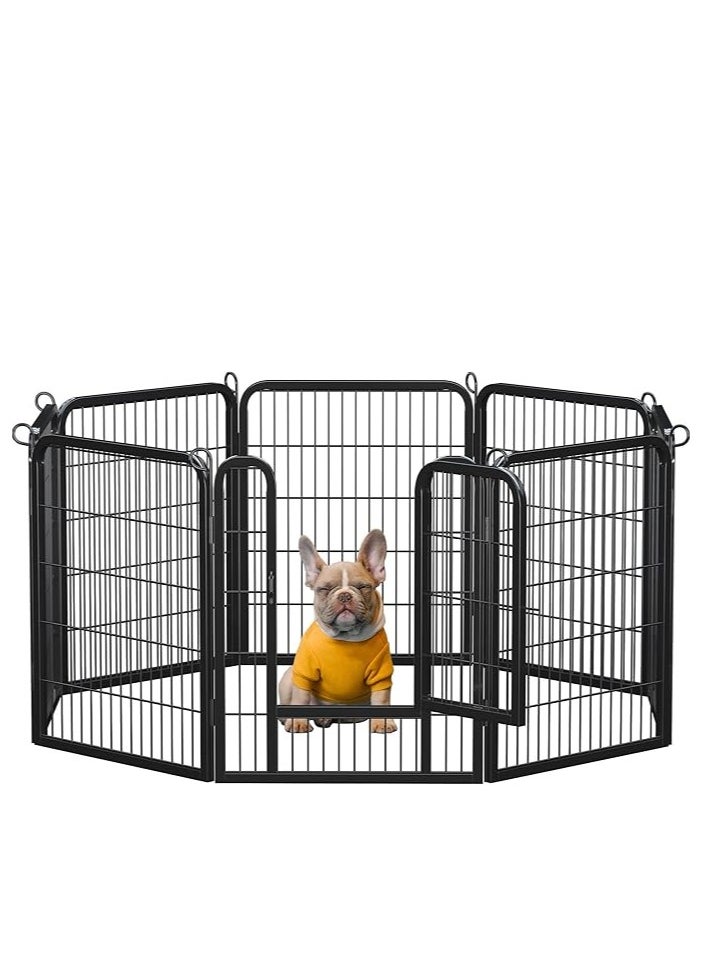 Egardenkart Heavy Duty Extra Wide Dog Playpen, Outdoor Pet Fence for Medium/Small Animals Foldable Puppy