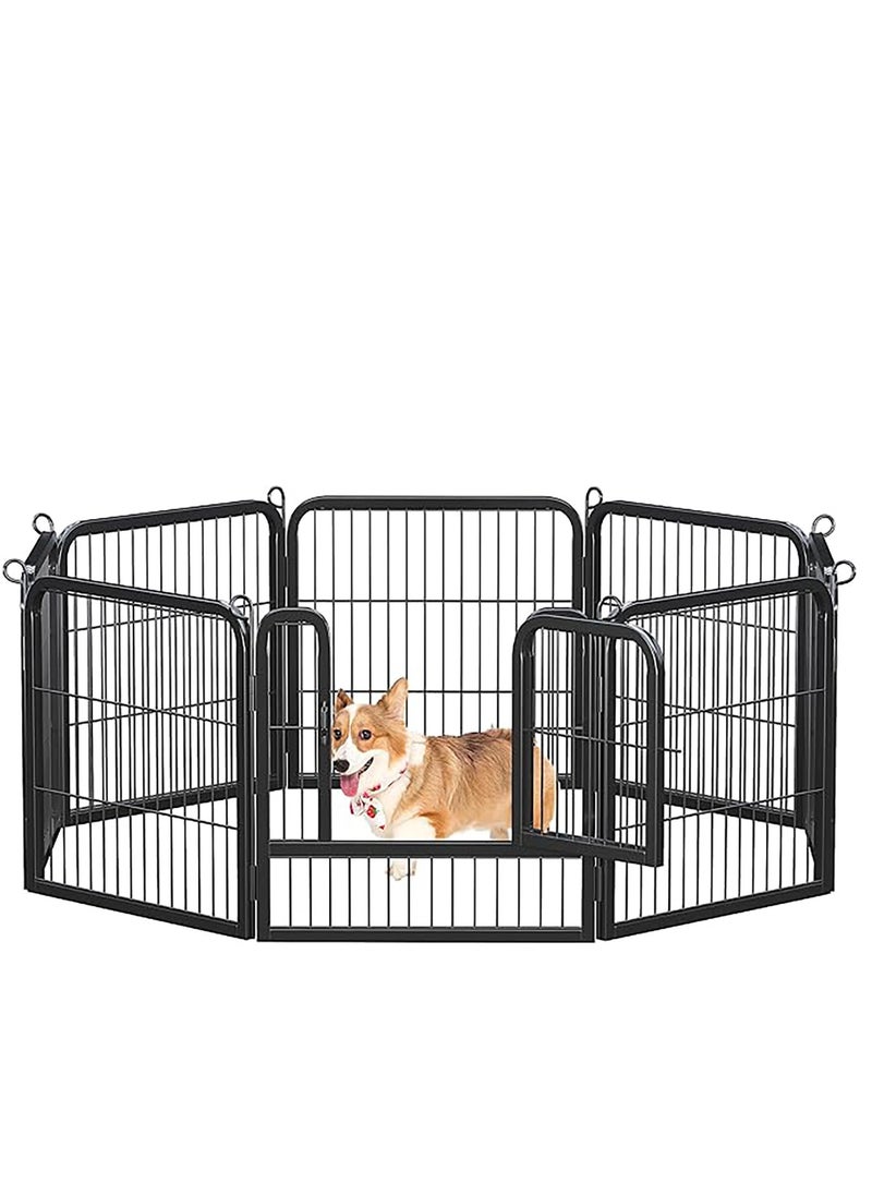 Egardenkart Heavy Duty Extra Wide Dog Playpen, Outdoor Pet Fence for Medium/Small Animals Foldable Puppy