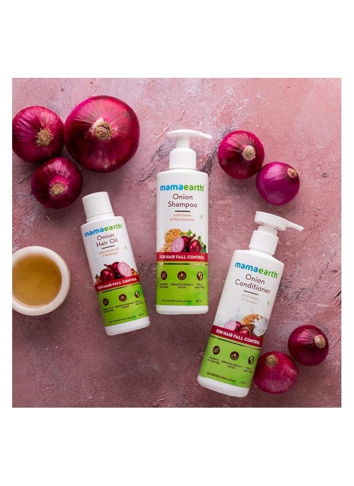 MAMAEARTH Onion Hair Oil 250 ml and Shampoo 400 ml