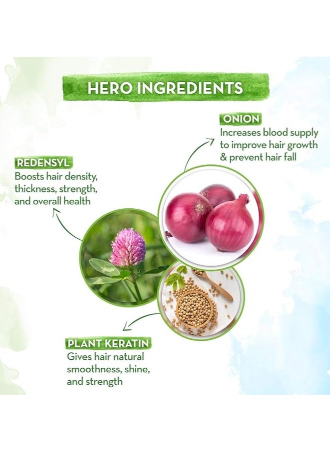 MAMAEARTH Onion Hair Oil 250 ml and Shampoo 400 ml