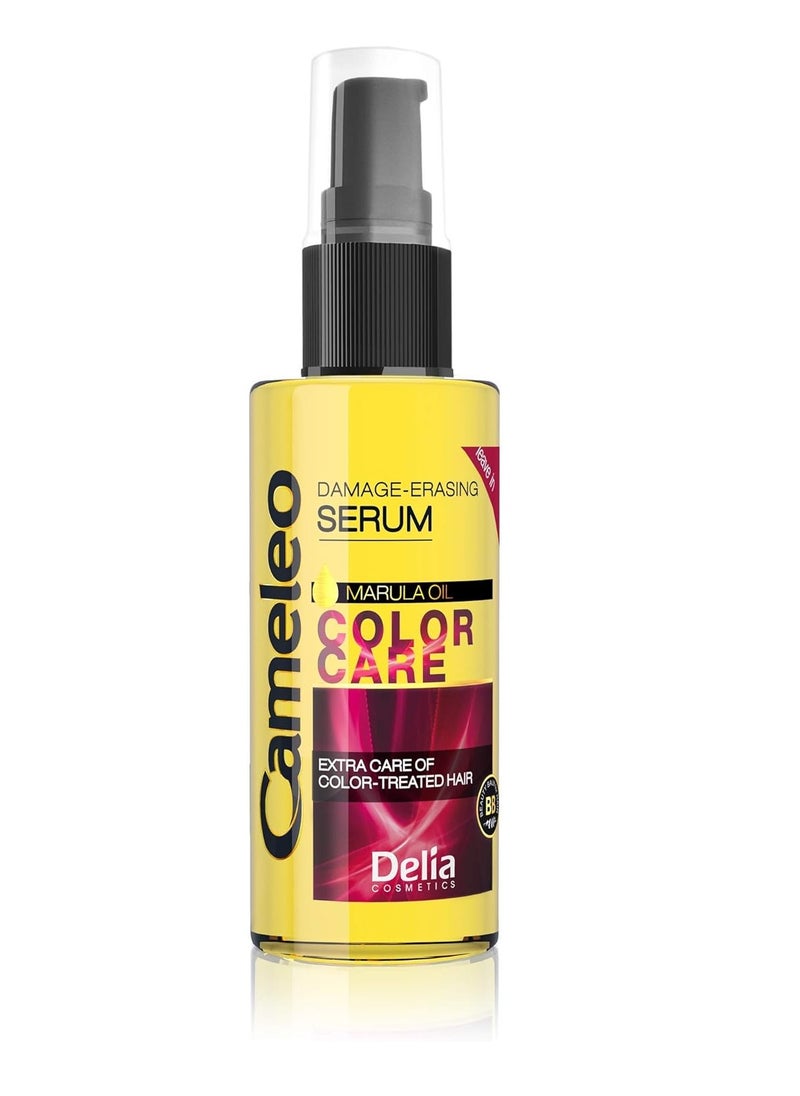 Marula Oil Hair Serum Color Care Repair Serum for Damaged Dry Bleached Hair On Wet and Dry Hair No Rinsing Paraben Free 55ml