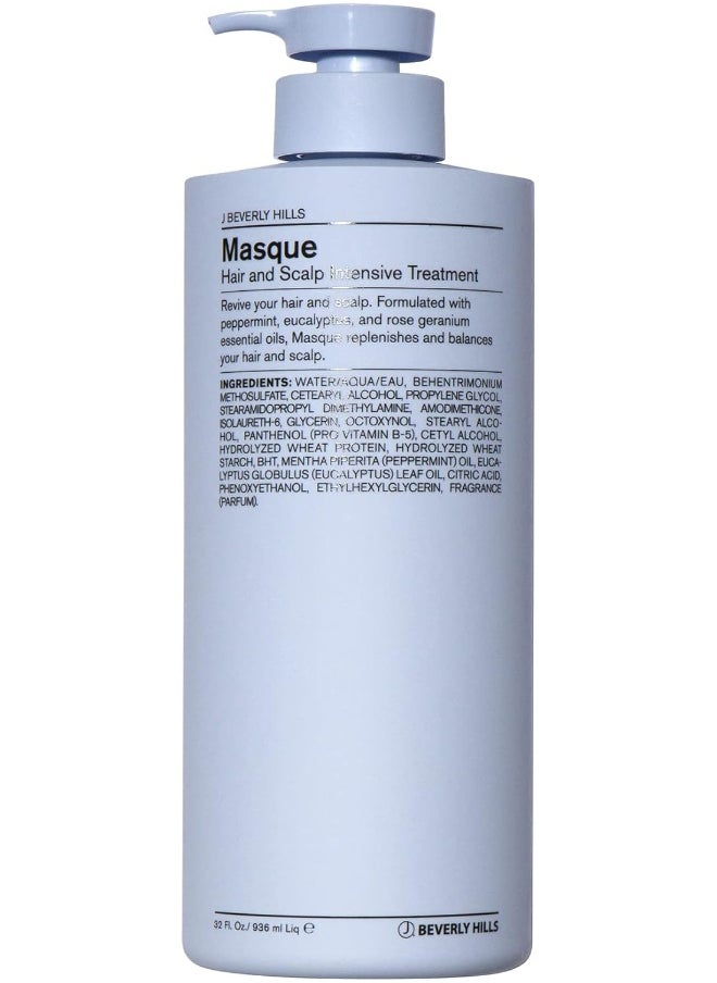 Blue Masque, Hair And Scalp Intensive Treatment Mask, 32 Oz