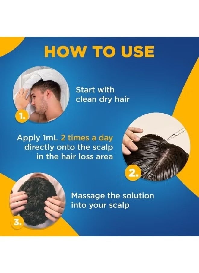 Minoxidil Extra Strength Hair Regrowth Treatment with Dropper - 5% 60mlx2