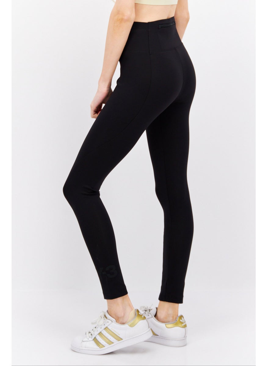 Adidas Y-3 By Yohji Yamamoto Women Tight Fit Pull-On Training Tight, Black