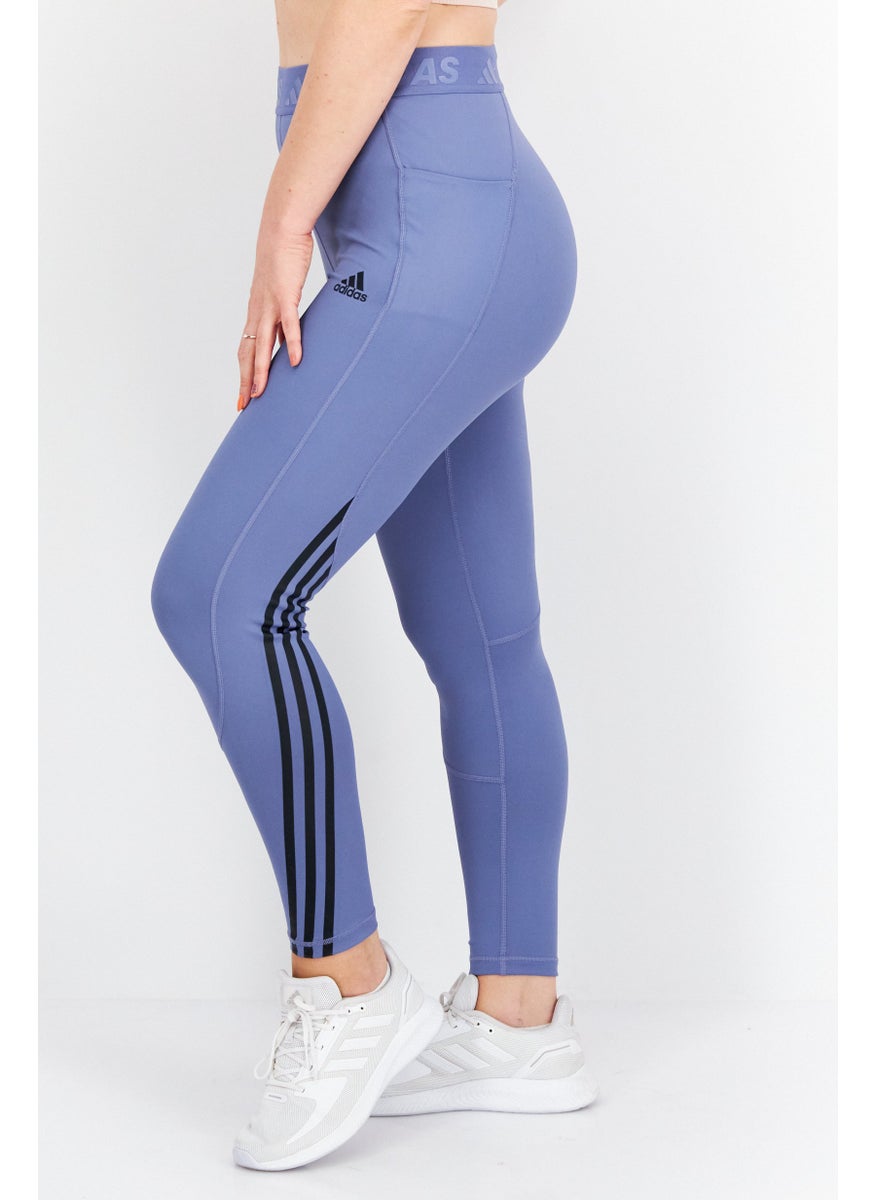 Women Sportswear Fit Training Leggings, Slate Blue