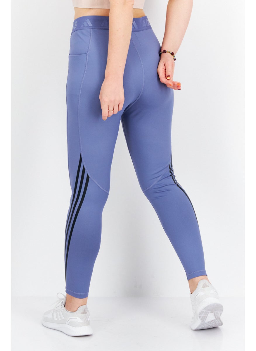 Women Sportswear Fit Training Leggings, Slate Blue