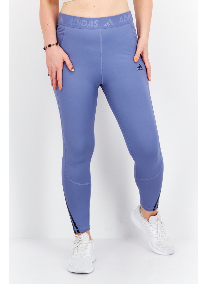 Women Sportswear Fit Training Leggings, Slate Blue