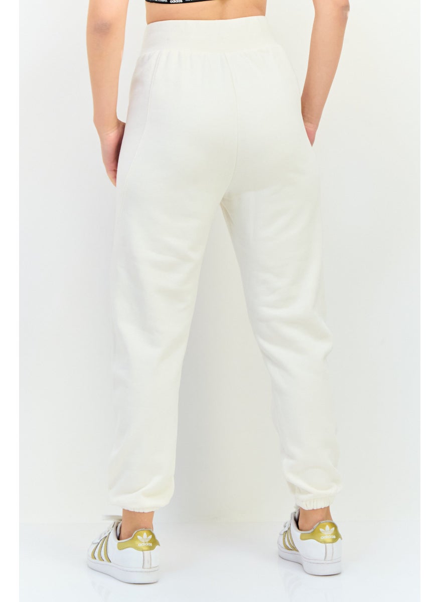 Women Sportswear Fit Outdoor Sweatpants, Off White
