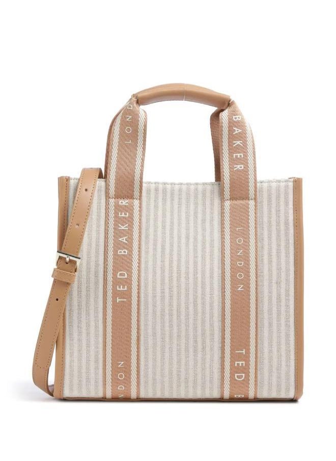Harllee Striped Canvas Small Webbing Crossbody Bag
