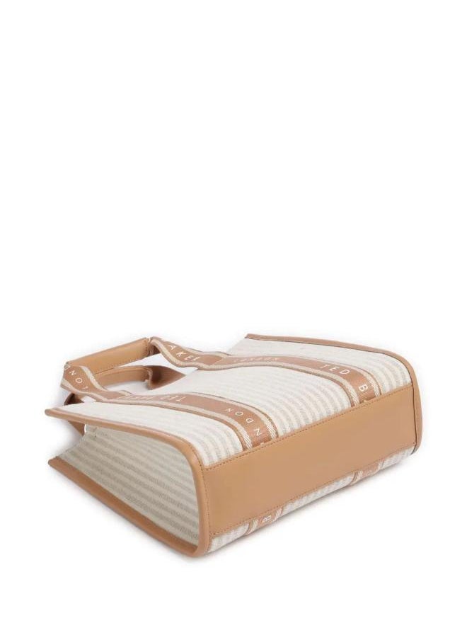 Harllee Striped Canvas Small Webbing Crossbody Bag