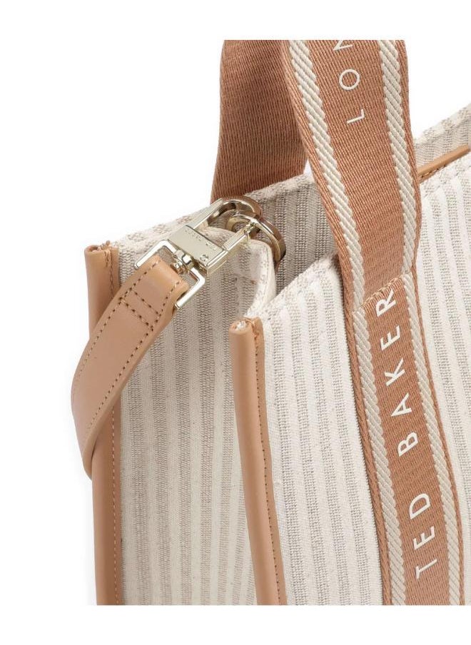 Harllee Striped Canvas Small Webbing Crossbody Bag
