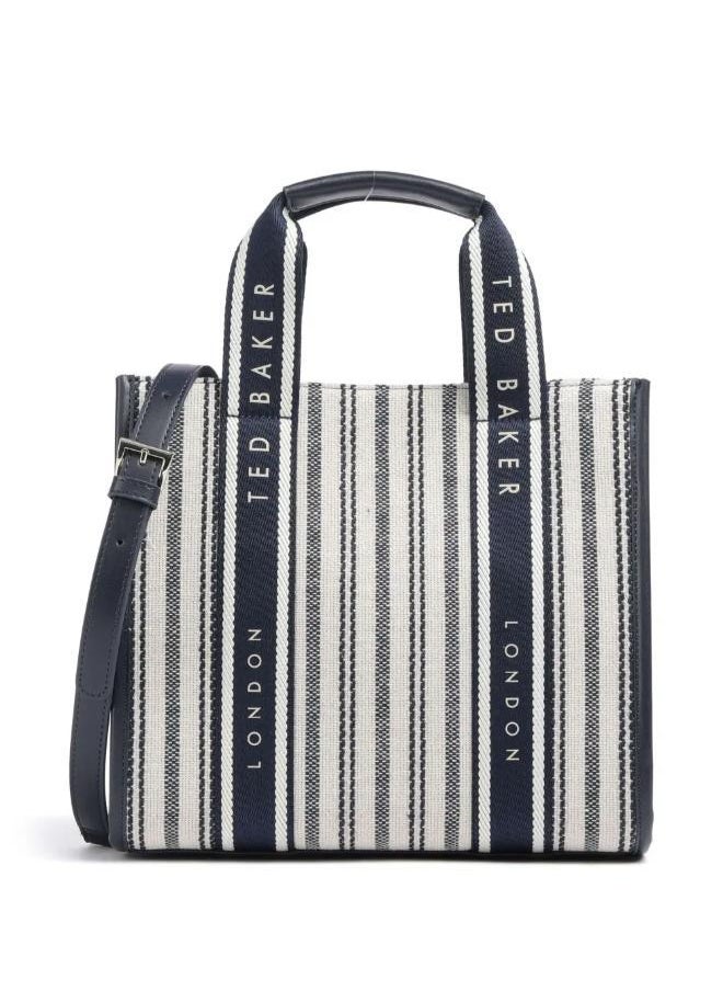 Harllee Striped Canvas Small Webbing Crossbody Bag