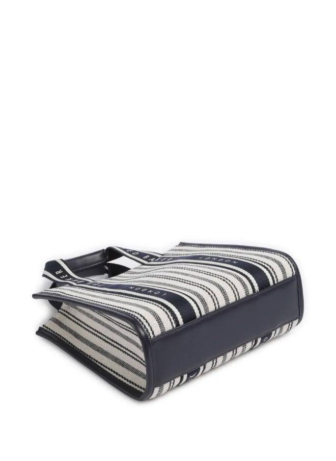 Harllee Striped Canvas Small Webbing Crossbody Bag