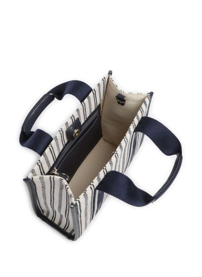 Harllee Striped Canvas Small Webbing Crossbody Bag