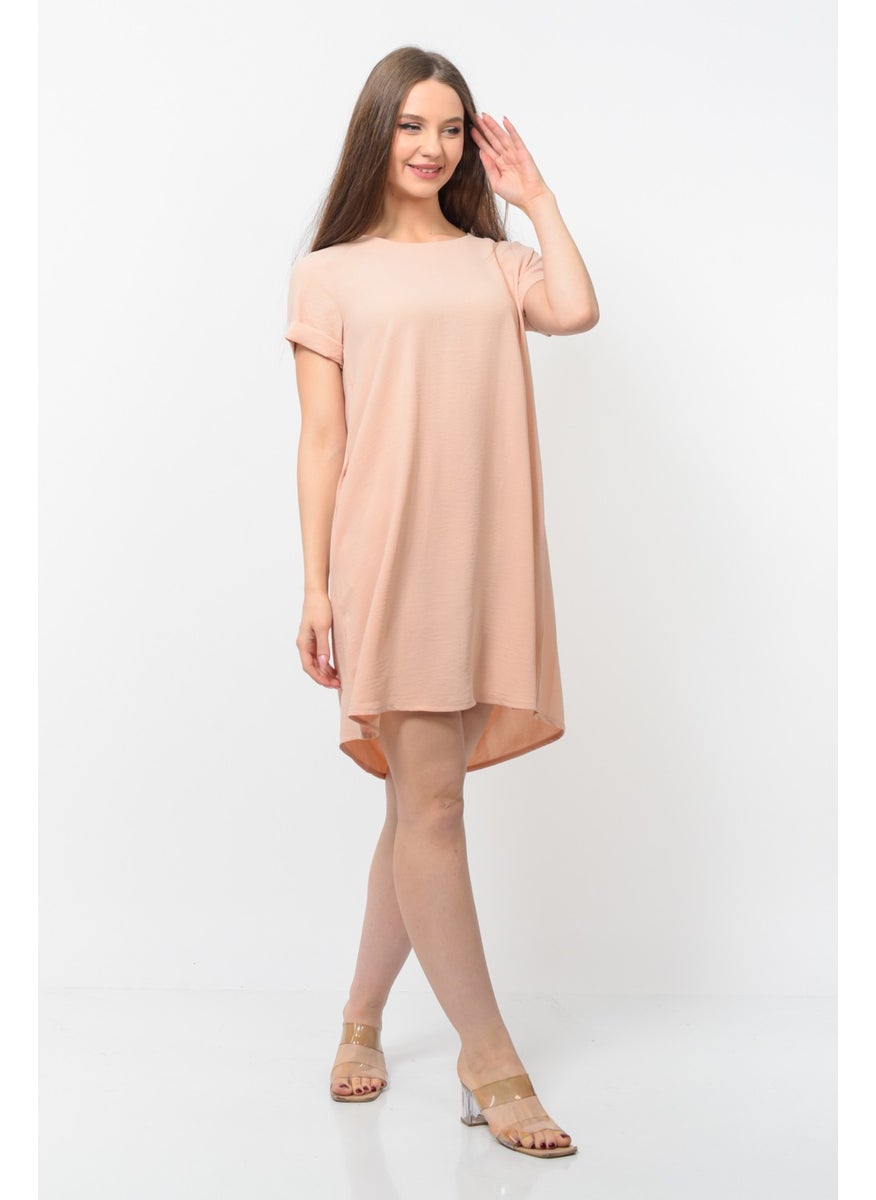 Women Aerobin Fabric Summer Dress Dusty Pink Color