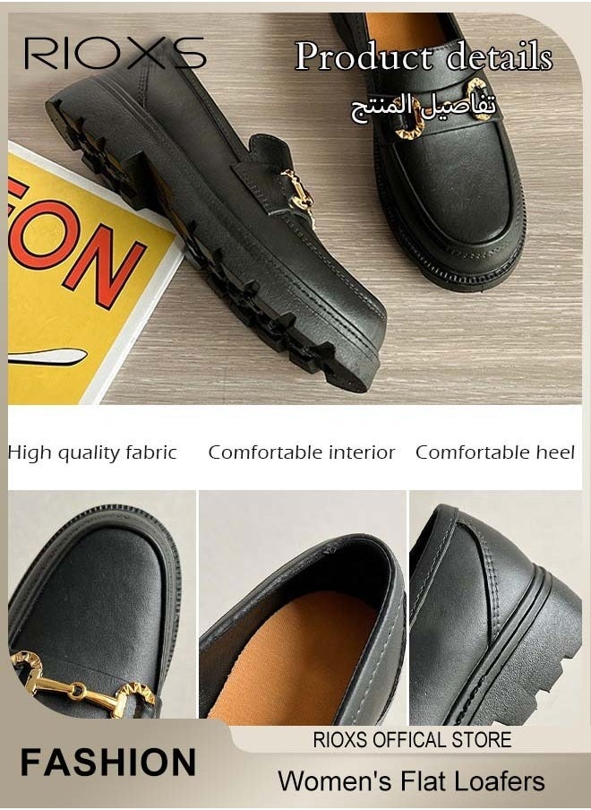 Women's Loafers, Closed Round Toe Patent Leather Shoes, Fashion Dressy Loafers For Women, Versatile Slip-On Loafers Shoes, Casual Shoes For Girls Ladies, Comfort Penny Loafers For Business Work And Daily, Dress Shoes For Women