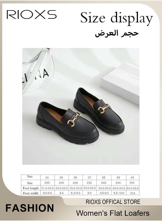 Women's Loafers, Closed Round Toe Patent Leather Shoes, Fashion Dressy Loafers For Women, Versatile Slip-On Loafers Shoes, Casual Shoes For Girls Ladies, Comfort Penny Loafers For Business Work And Daily, Dress Shoes For Women