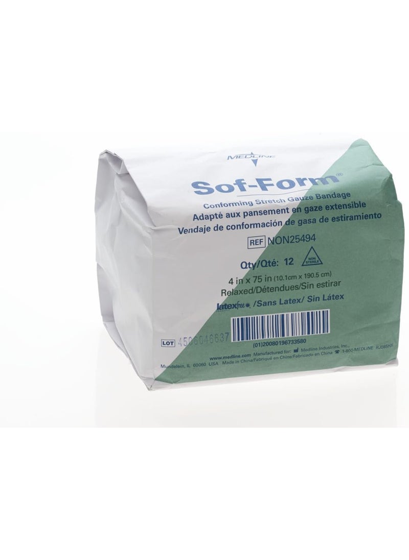 Medline Bandage, Gauze, Sof-Form, 4