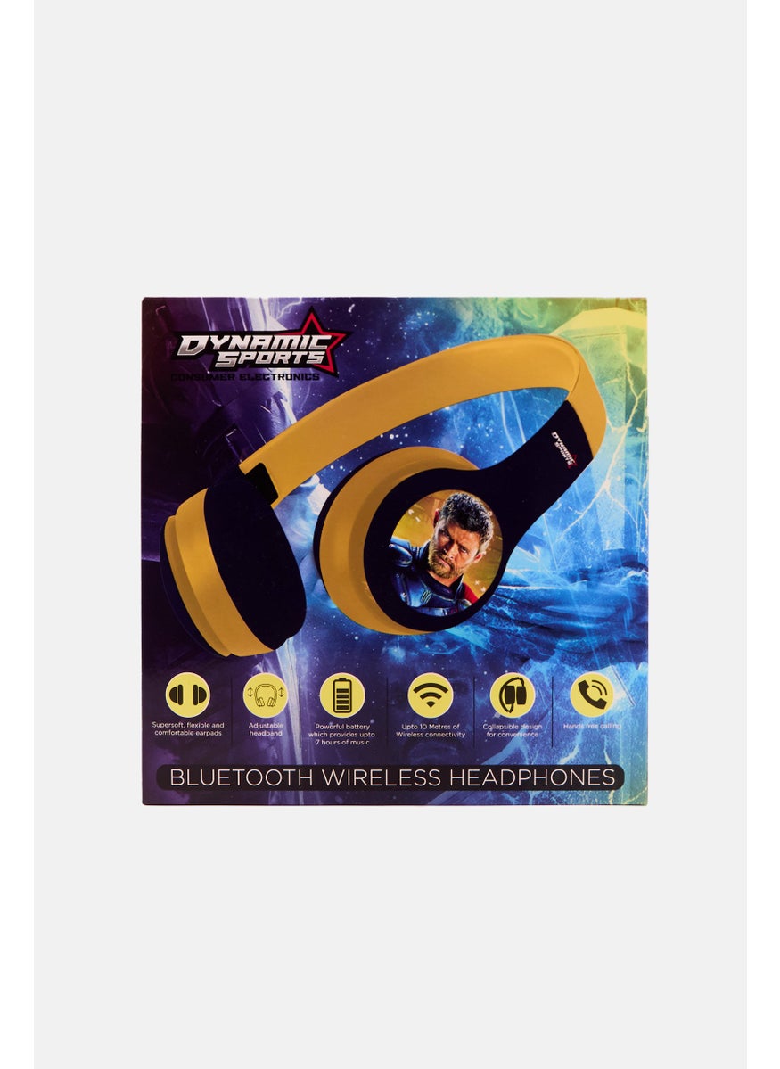 Thor Bluetooth Wireless Headphones, Mustard