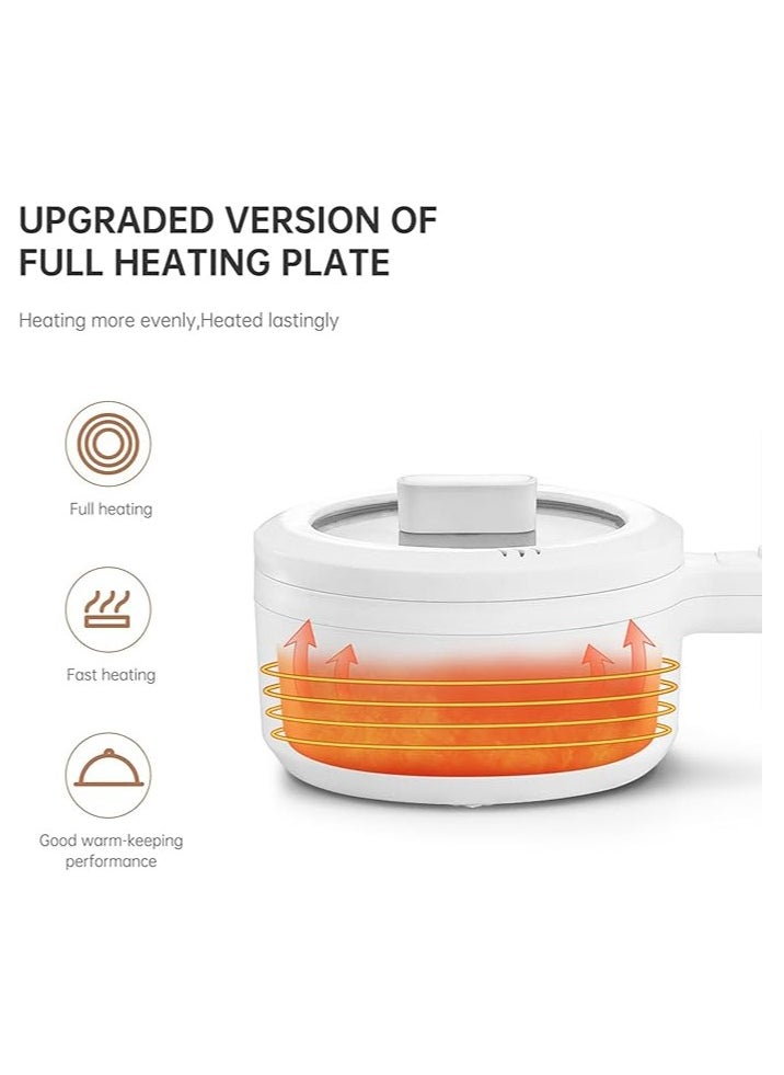 800W Mini Electric Cooker - Portable Personal Hot Pot with Auto Shut-Off & Overheat Protection