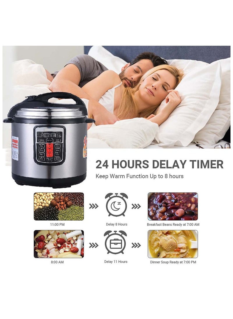 10L Smart Multi-Cooker | High Pressure Rice Cooker & Electric Pressure Cooker with Digital Display and 12 Cooking Functions
