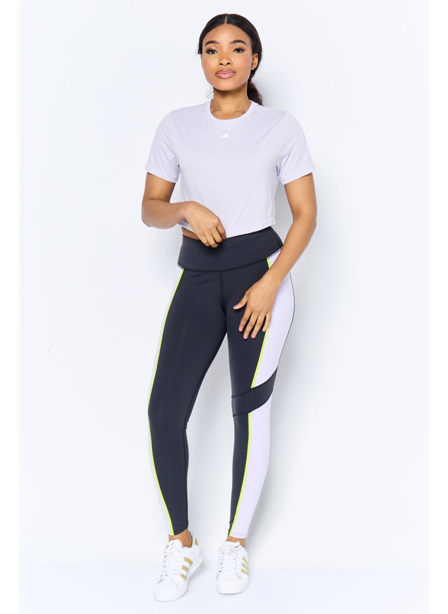 Women Sportswear Short Sleeve Outdoor Top, Lavender