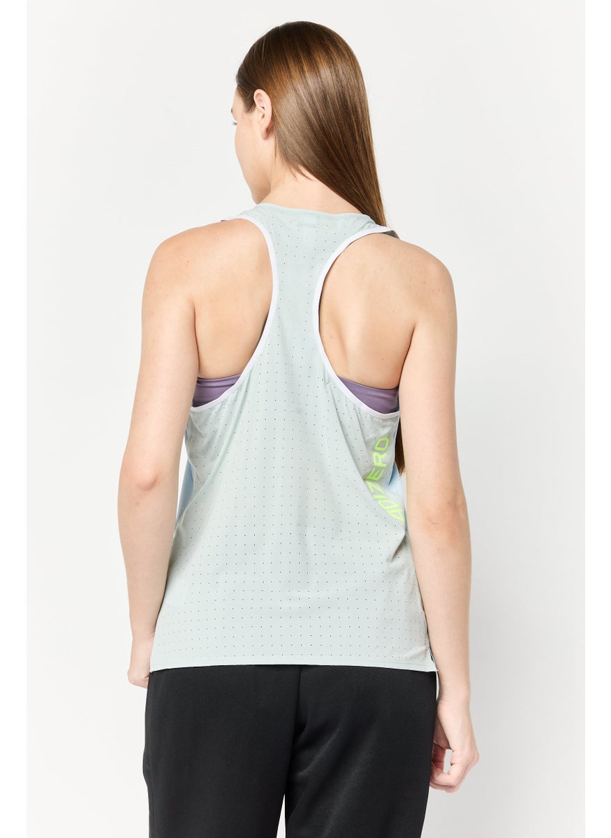 Women Sportswear Fit Sleeveless Training Tank Top, Blue