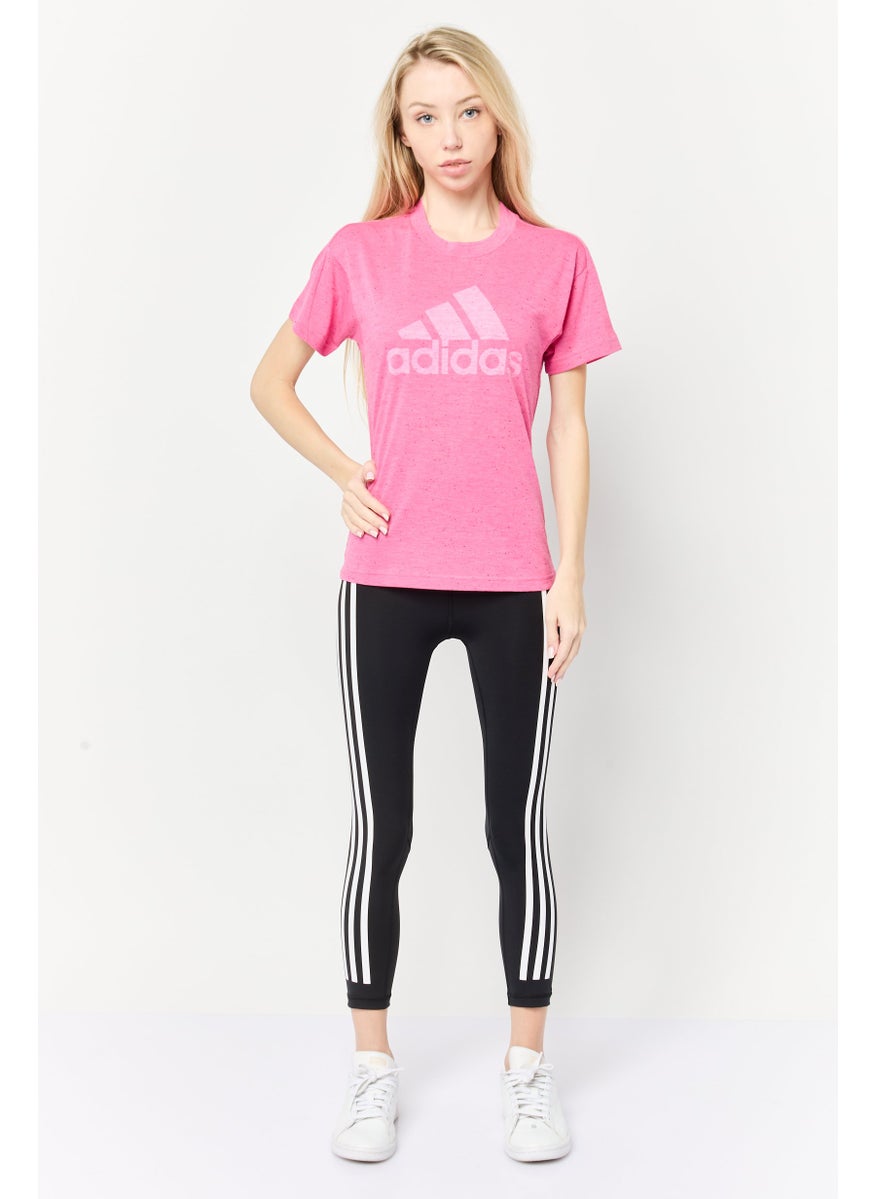 Women Sportswear Fit Short Sleeve Outdoor T-Shirt, Pink