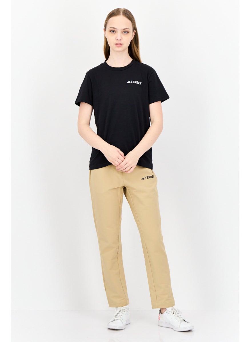 Adidas X Terrex Women Sportswear Fir Short Sleeve Outdoor Tops, Black