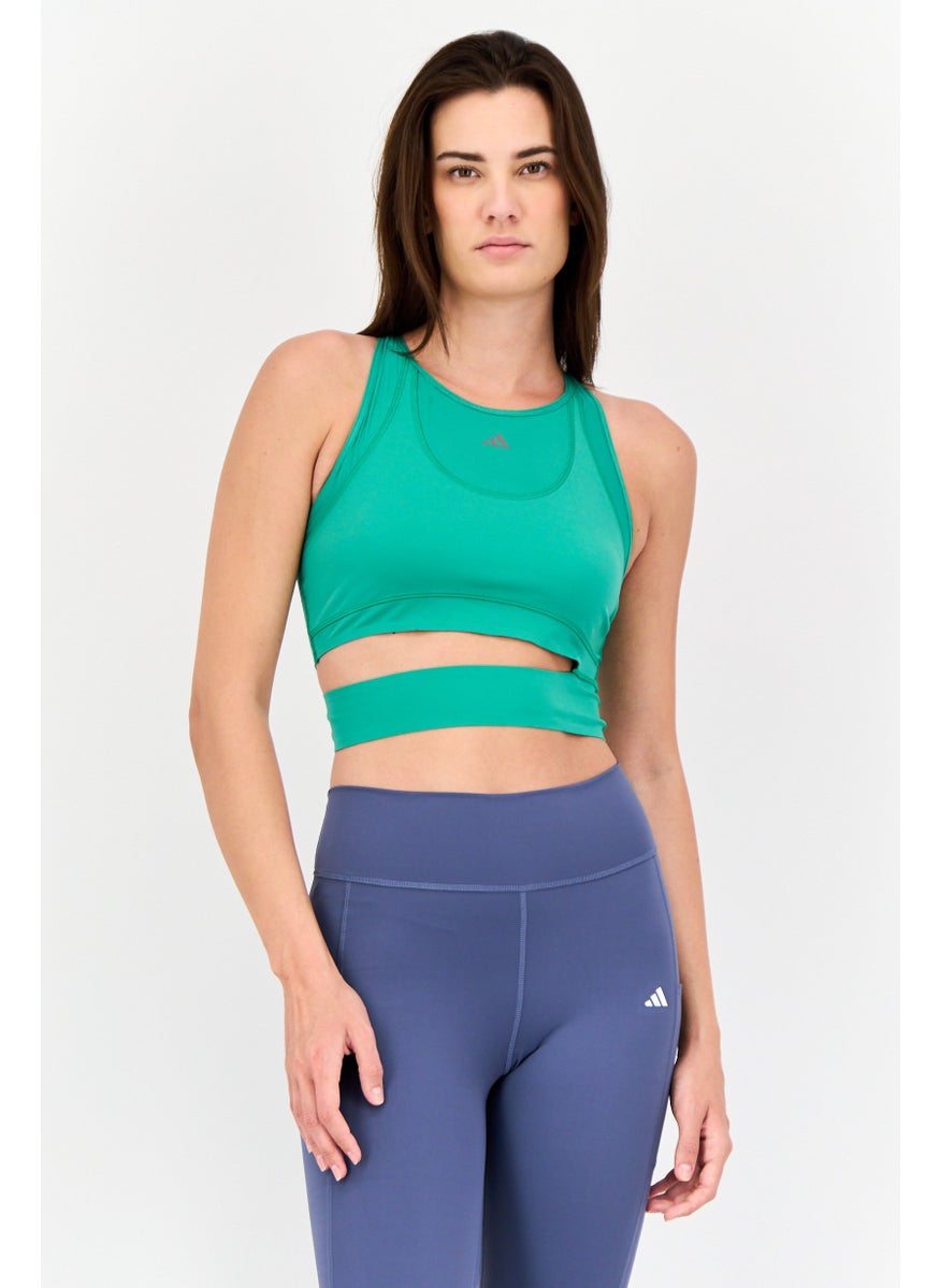 Women Sportswear Fit Sleeveless Training Tank Tops, Green