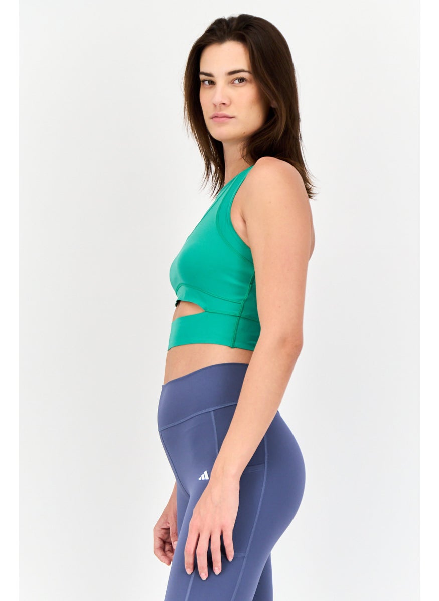 Women Sportswear Fit Sleeveless Training Tank Tops, Green