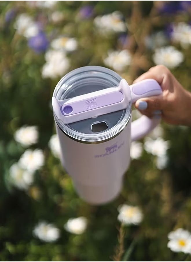 Quencher H2.0 FlowState Stainless Steel Vacuum Insulated Tumbler with Lid and Straw for Water, Iced Tea or Coffee, Smoothie and More, 40Ounce Stainless Steel 32x15x 10cm
Purple