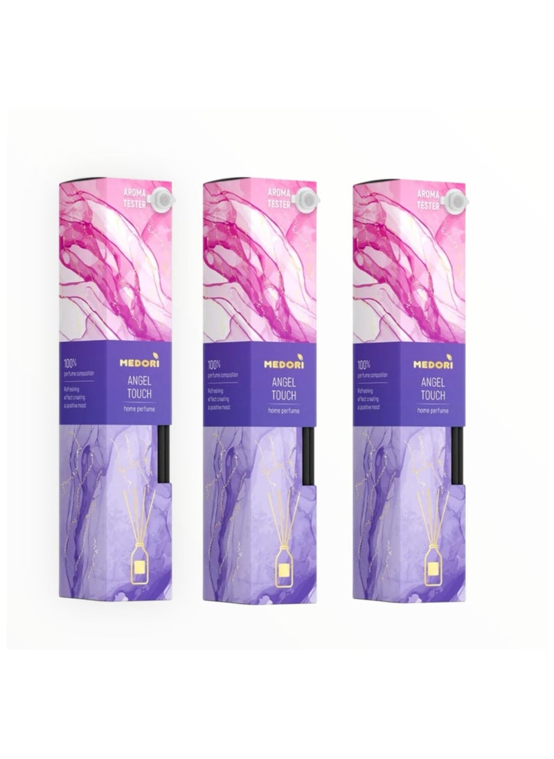 Diffusor with fiber sticks Touch Scent Pack of 3 150ml