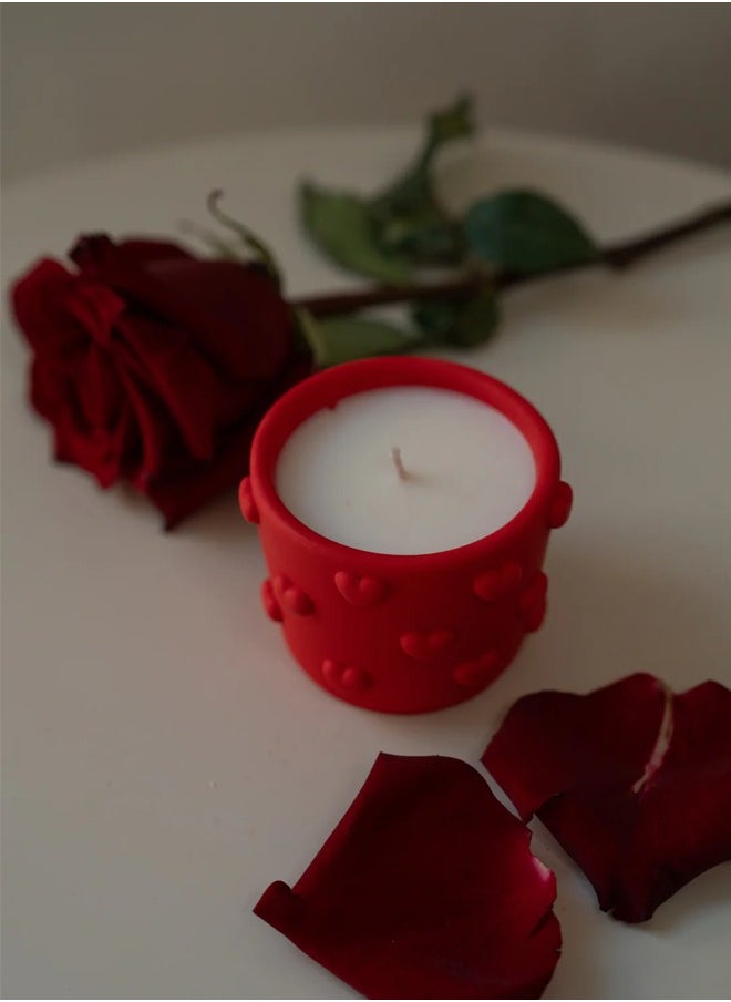 Joyful Bubble Heart Candle Jar
