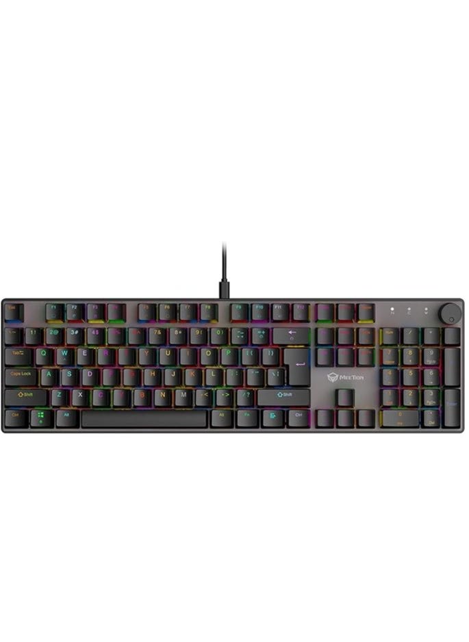 Meetion MK009 Pro Hot Swap Mechanical Keyboard Ergonomic Design Full Key Anti-Ghosting ABS Keycaps High Quality Metal Matte Panel Mechanical switches Gaming keyboards