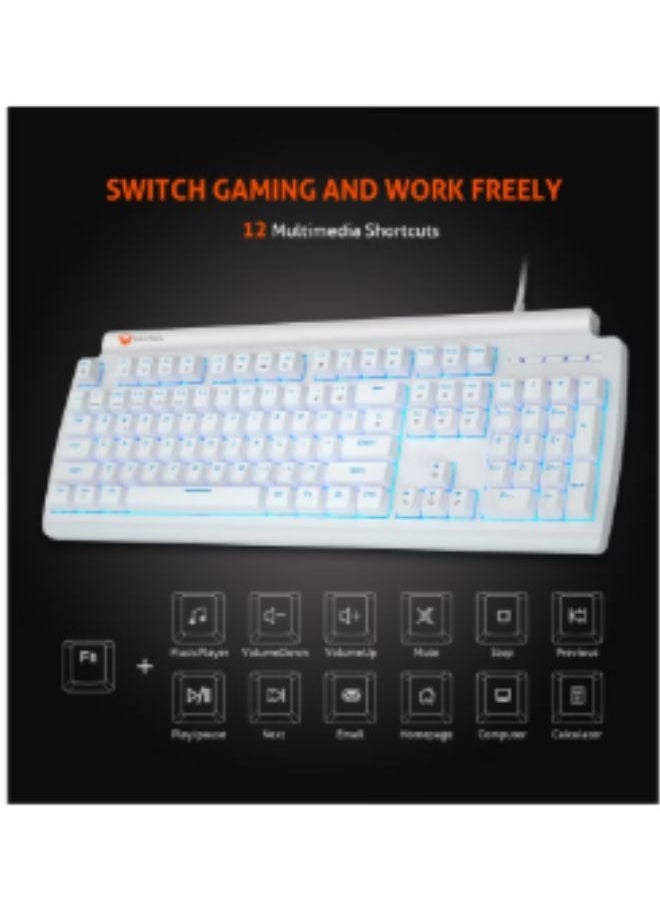 Meetion MK600 Mechanical Keyboard Customizable Keyboard Type best combination of RGB Backlit Gaming Keyboard