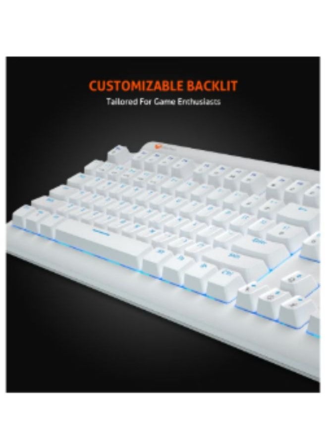 Meetion MK600 Mechanical Keyboard Customizable Keyboard Type best combination of RGB Backlit Gaming Keyboard White
