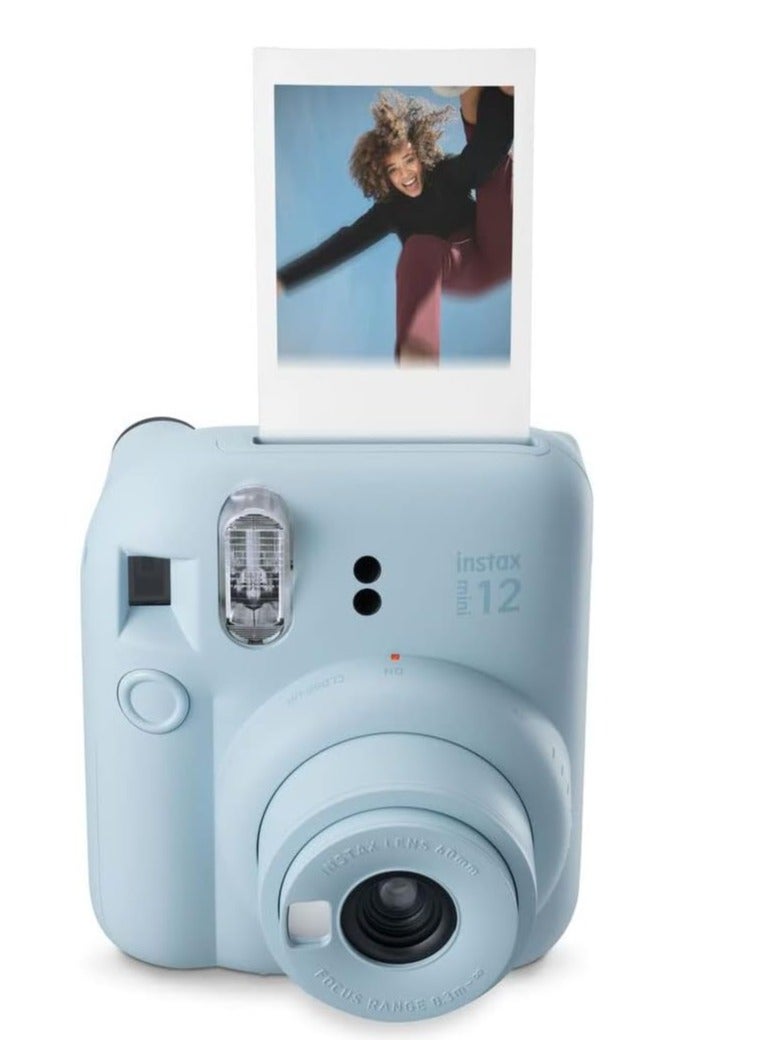 instax Fujifilm Mini 12 Instant Camera with 20 Shot Film Pack - Pastel Blue