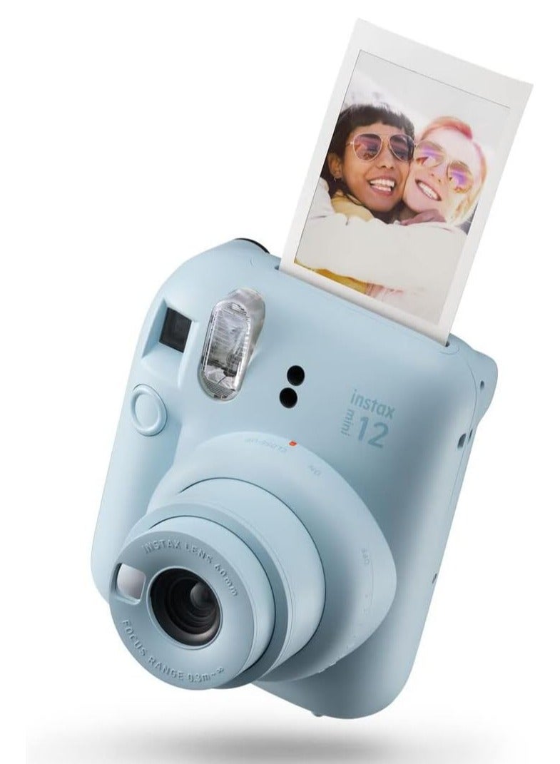 instax Fujifilm Mini 12 Instant Camera with 20 Shot Film Pack - Pastel Blue