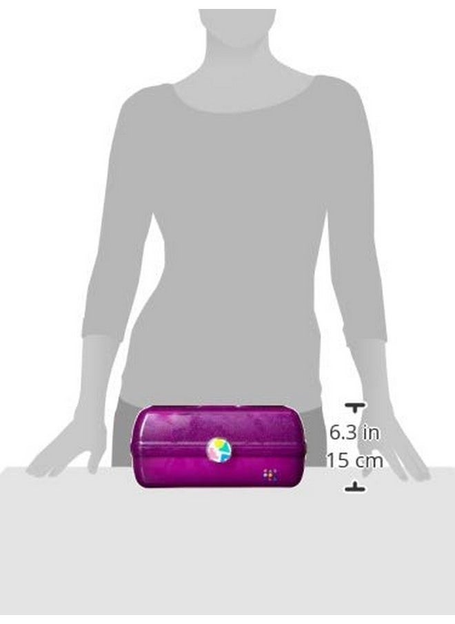 Caboodles On-The- Go Girl, Purple Jelly Sparkle, 1 Count (Pack of 1)