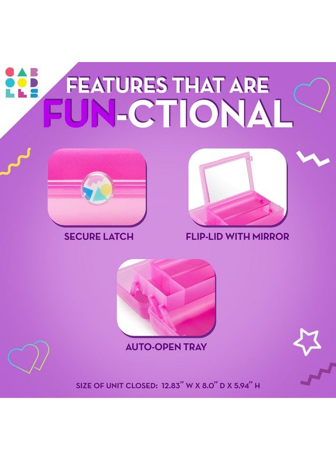 Caboodles On-The- Go Girl, Purple Jelly Sparkle, 1 Count (Pack of 1)