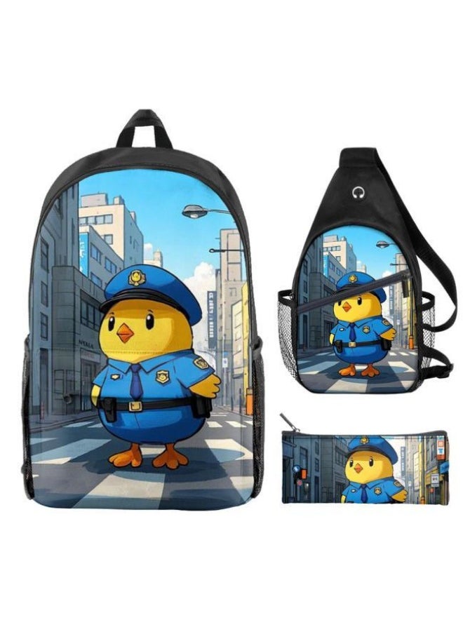 Universal cartoon new three-piece schoolbag - 376