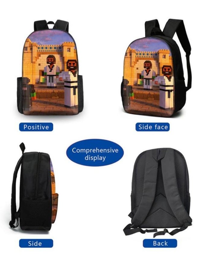 The latest universal cartoon new three-piece schoolbag (for students, teenagers, children) - 883