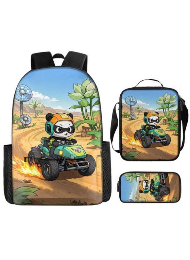 The latest universal cartoon new three-piece schoolbag (for students, teenagers, children) - 863