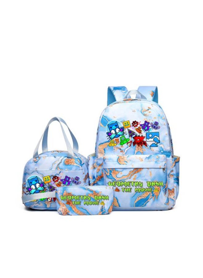 Vibrant cartoon print bag combination! Lightweight design + large-capacity partition | Fully adapted for children/student/outdoor sports - 241