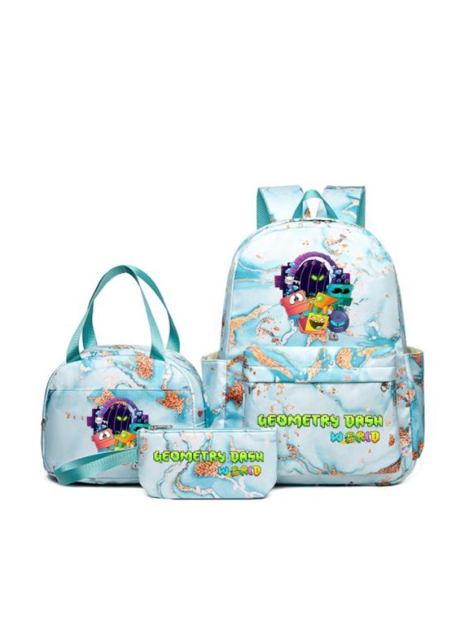 Vibrant cartoon print bag combination! Lightweight design + large-capacity partition | Fully adapted for children/student/outdoor sports - 226